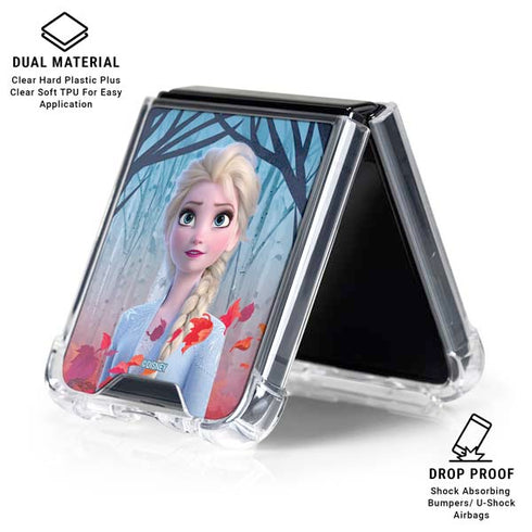 Disney Frozen II Elsa Galaxy Z Flip7 Clear Case