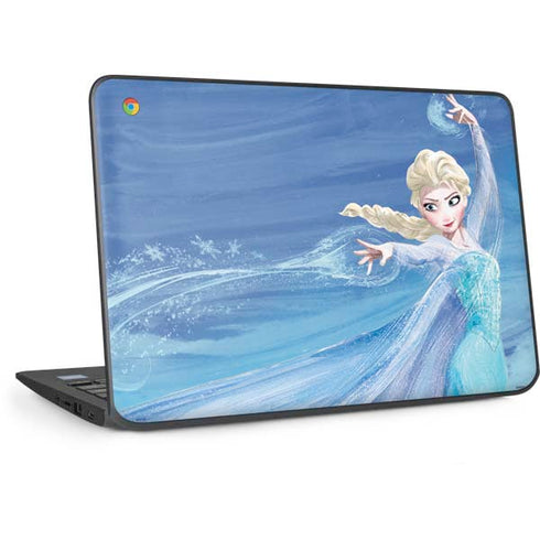 Disney Frozen Elsa Icy Powers Art HP Chromebook Skin