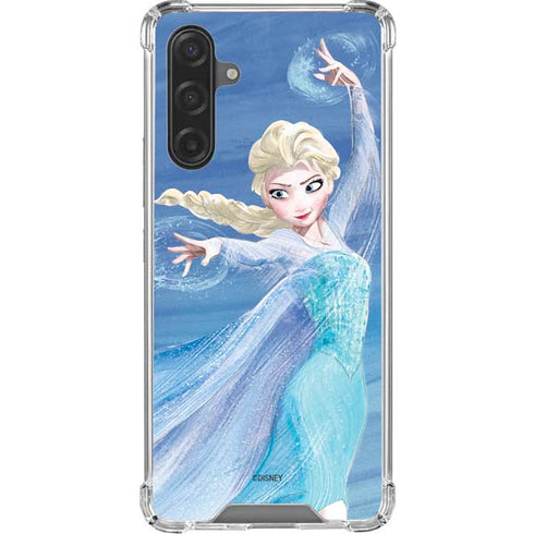 Disney Frozen Elsa Icy Powers Art Galaxy A17 Clear Case