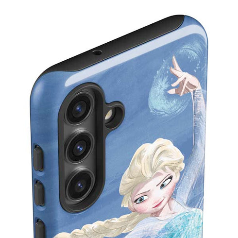 Disney Frozen Elsa Icy Powers Art Galaxy S25 Plus Impact Case