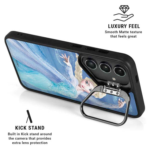 Disney Frozen Elsa Icy Powers Art Galaxy S25 Ultra Kickstand Case