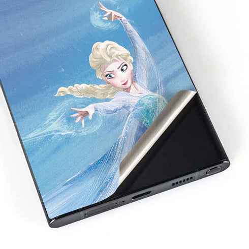 Disney Frozen Elsa Icy Powers Art Galaxy S24 Ultra Skin