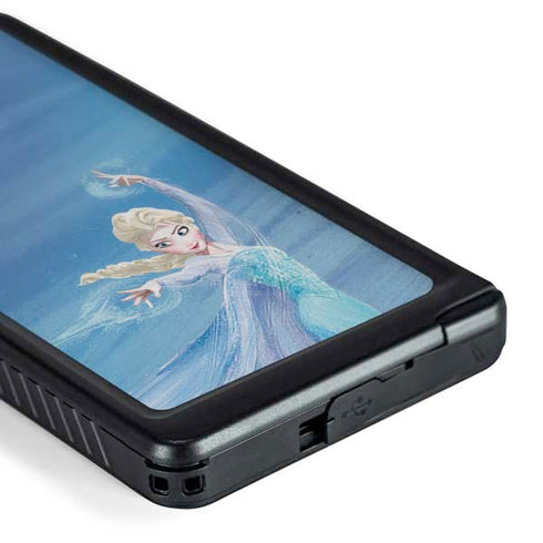 Disney Frozen Elsa Icy Powers Art Galaxy S24 Ultra Waterproof Case