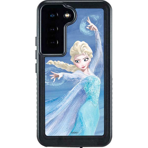 Disney Frozen Elsa Icy Powers Art Galaxy S24 Waterproof Case