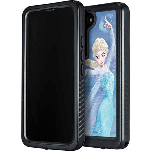 Disney Frozen Elsa Icy Powers Art Galaxy S24 Waterproof Case