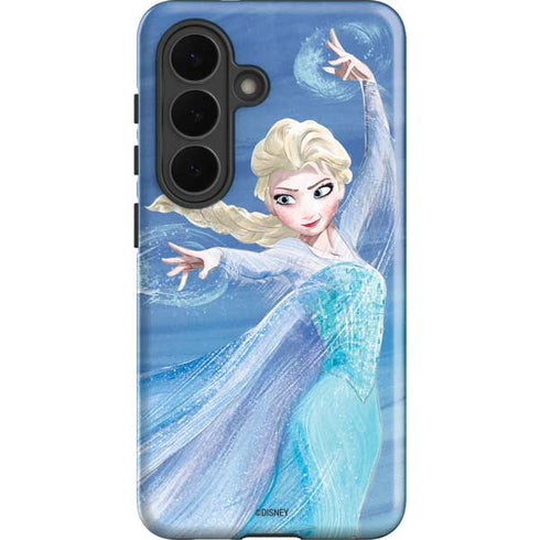 Disney Frozen Elsa Icy Powers Art Galaxy S26 Impact Case