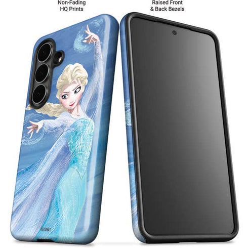 Disney Frozen Elsa Icy Powers Art Galaxy S26 Plus Impact Case