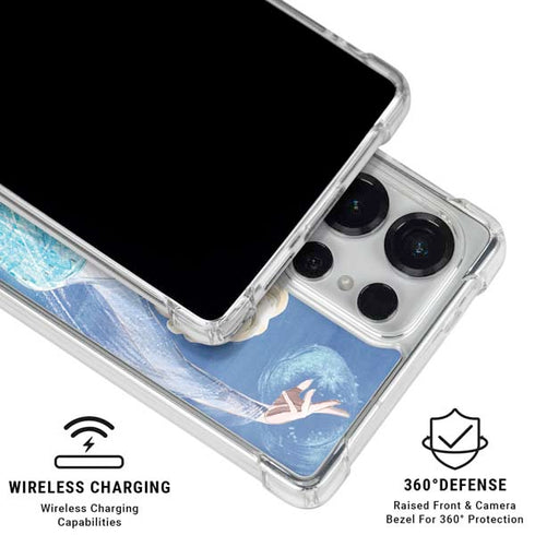 Disney Frozen Elsa Icy Powers Art Galaxy S26 Ultra Clear Case
