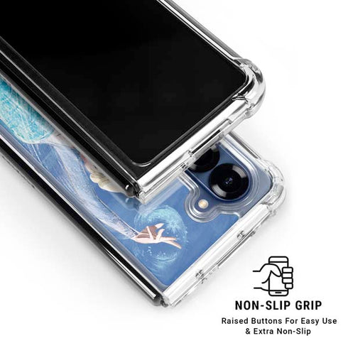 Disney Frozen Elsa Icy Powers Art Galaxy Z Fold6 Clear Case