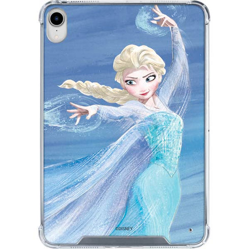 Disney Frozen Elsa Icy Powers Art iPad 11th Gen (2025) Clear Case