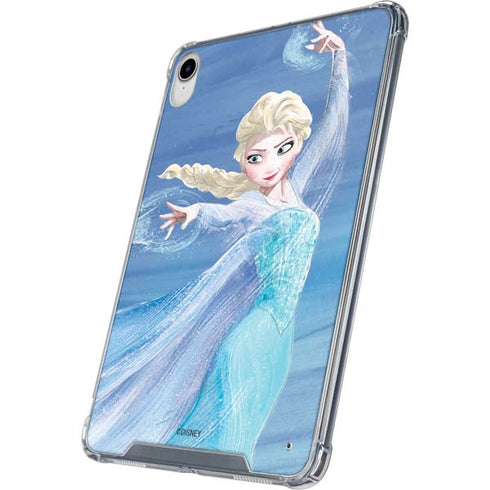 Disney Frozen Elsa Icy Powers Art iPad 11th Gen (2025) Clear Case