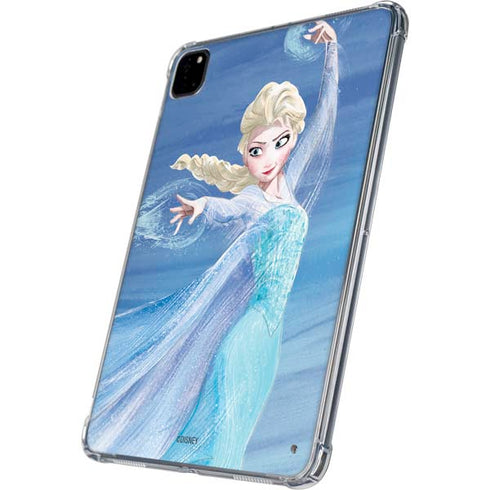 Disney Frozen Elsa Icy Powers Art iPad Pro 11in (2024) Clear Case