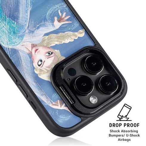 Disney Frozen Elsa Icy Powers Art iPhone 13 Pro Max Kickstand Case