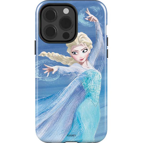 Disney Frozen Elsa Icy Powers Art iPhone 15 Pro Impact Case