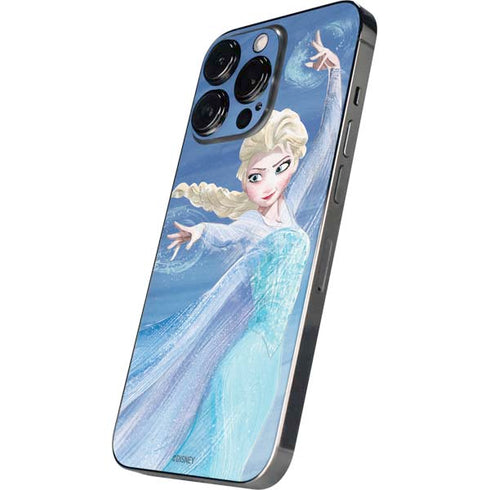 Disney Frozen Elsa Icy Powers Art iPhone 15 Pro Max Skin