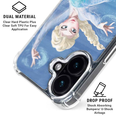 Disney Frozen Elsa Icy Powers Art iPhone 16 MagSafe Case