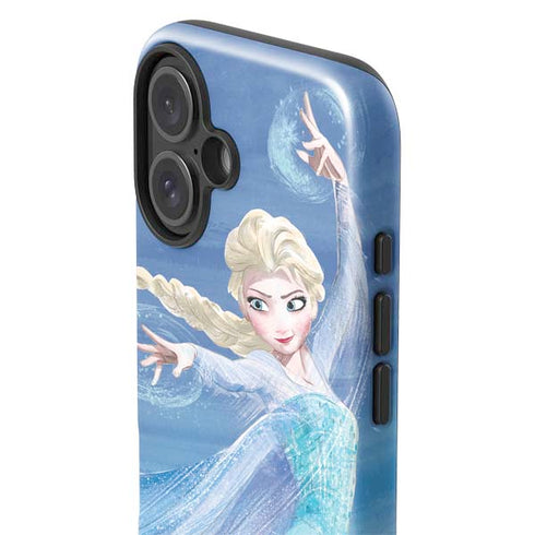 Disney Frozen Elsa Icy Powers Art iPhone 16 Plus Impact Case