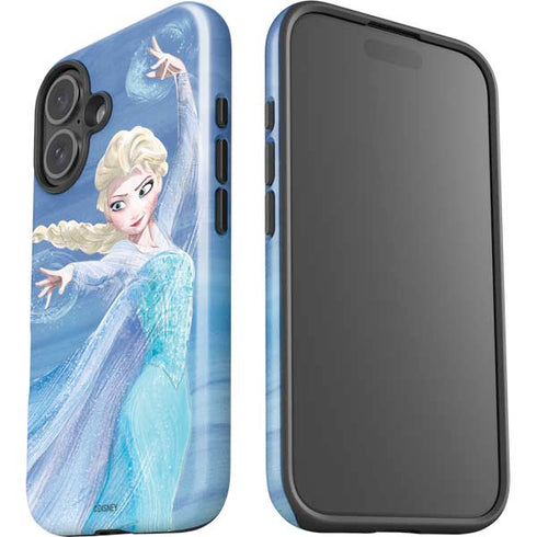 Disney Frozen Elsa Icy Powers Art iPhone 16 Plus Impact Case