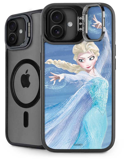 Disney Frozen Elsa Icy Powers Art iPhone 16 Plus Kickstand Case
