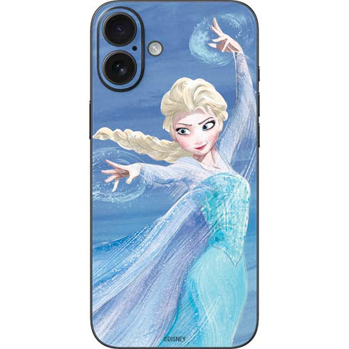 Disney Frozen Elsa Icy Powers Art iPhone 16 Plus Skin