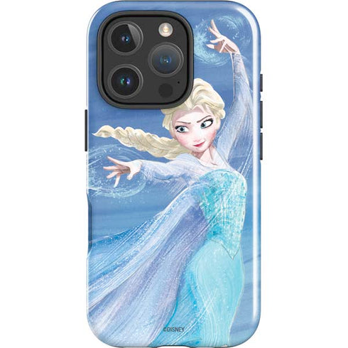 Disney Frozen Elsa Icy Powers Art iPhone 16 Pro Impact Case