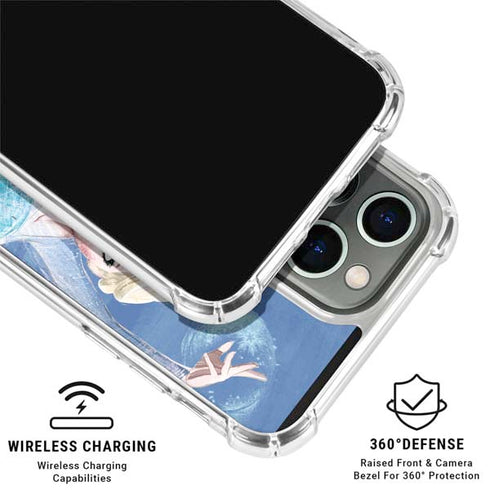 Disney Frozen Elsa Icy Powers Art iPhone 16 Pro Max Clear Case