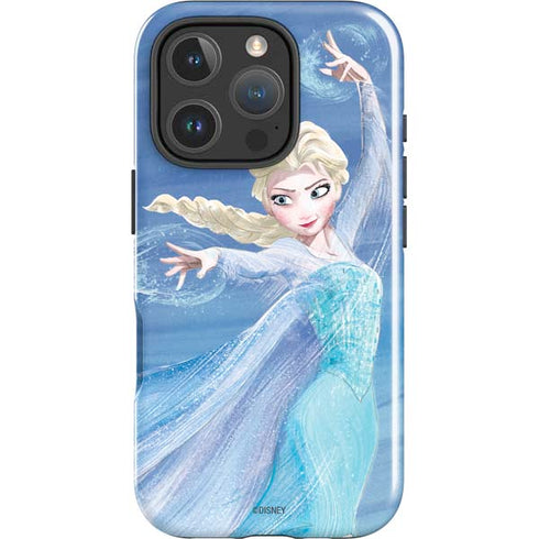 Disney Frozen Elsa Icy Powers Art iPhone 16 Pro Max Impact Case