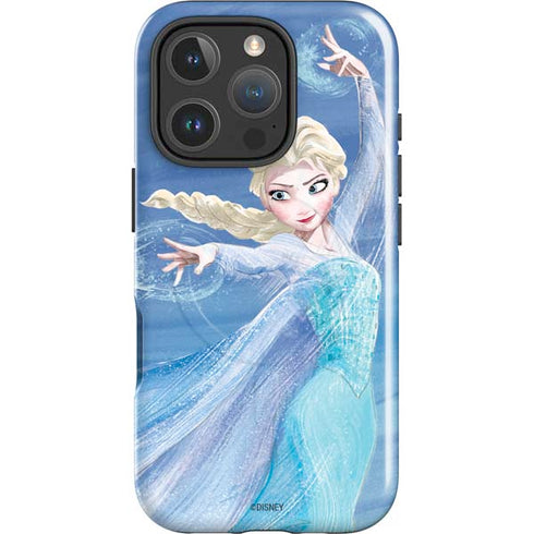 Disney Frozen Elsa Icy Powers Art iPhone 16 Pro Max Magsafe Impact Case
