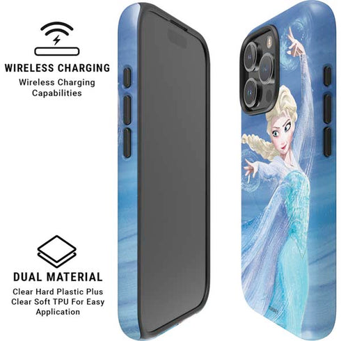 Disney Frozen Elsa Icy Powers Art iPhone 16 Pro Max Magsafe Impact Case