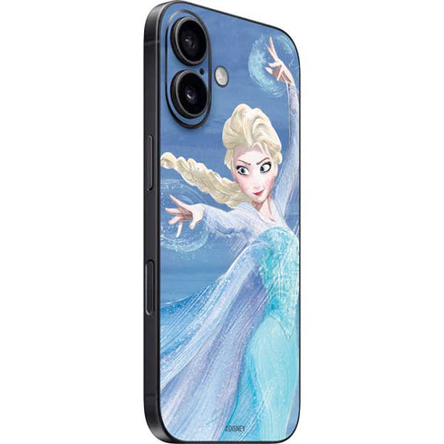 Disney Frozen Elsa Icy Powers Art iPhone 16 Skin