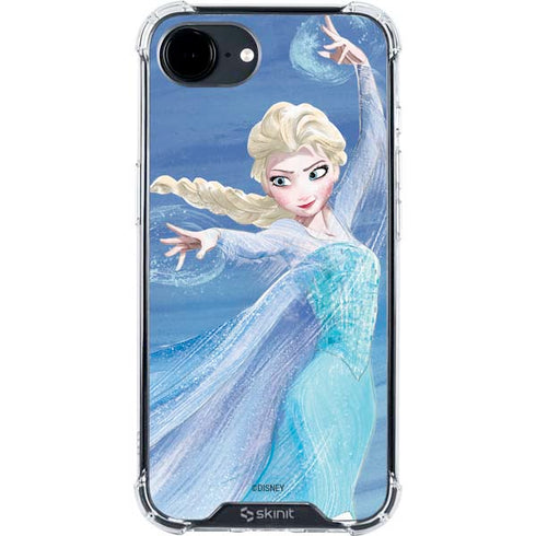 Disney Frozen Elsa Icy Powers Art iPhone 16e Clear Case