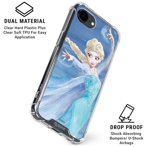 Disney Frozen Elsa Icy Powers Art iPhone 16e Clear Case