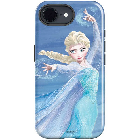 Disney Frozen Elsa Icy Powers Art iPhone 16e Impact Case