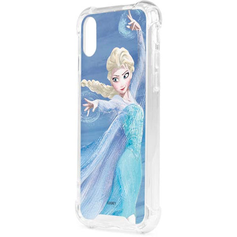 Disney Frozen Elsa Icy Powers Art iPhone XS Clear Case