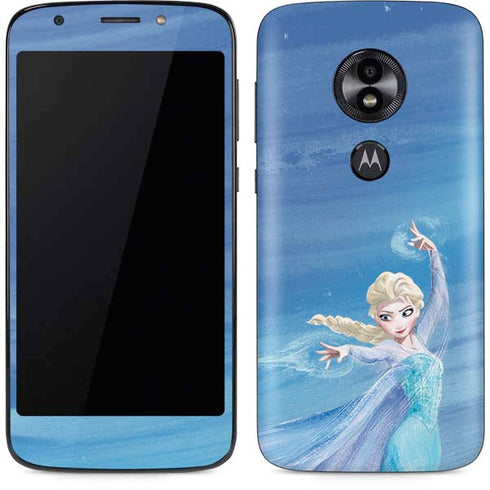 Disney Frozen Elsa Icy Powers Art Moto E5 Play Skin