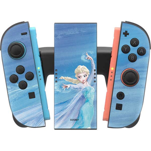 Disney Frozen Elsa Icy Powers Art Nintendo Switch 2 (2025) Joy-Con Controller Skin