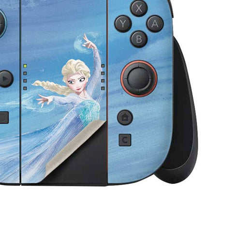 Disney Frozen Elsa Icy Powers Art Nintendo Switch 2 (2025) Joy-Con Controller Skin