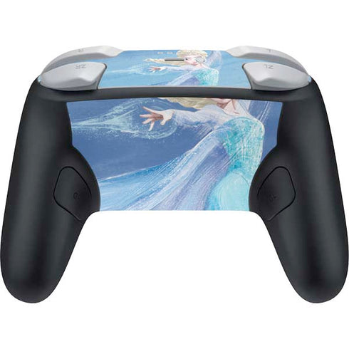 Disney Frozen Elsa Icy Powers Art Nintendo Switch 2 (2025) Pro Controller Skin