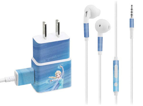 Disney Frozen Elsa Icy Powers Art Phone Charger Skin