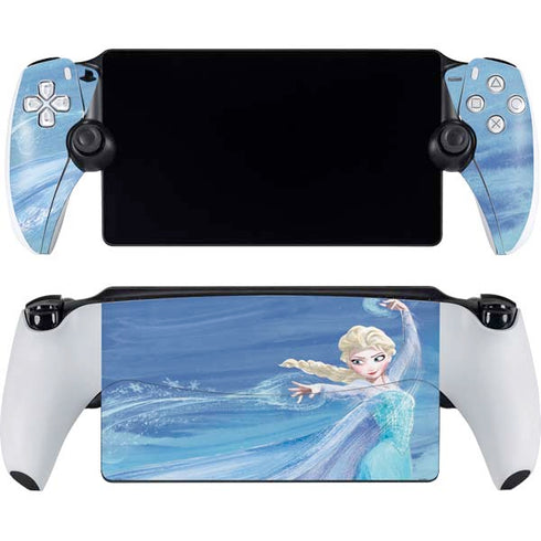Disney Frozen Elsa Icy Powers Art PlayStation Portal Remote Player Skin