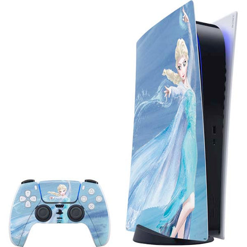 Disney Frozen Elsa Icy Powers Art PlayStation PS5 Skins