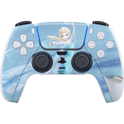 Disney Frozen Elsa Icy Powers Art PS5 Pro Disk Bundle Skin