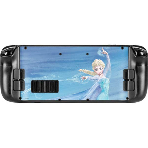 Disney Frozen Elsa Icy Powers Art Steam Deck Handheld Gaming Computer OLED Skin
