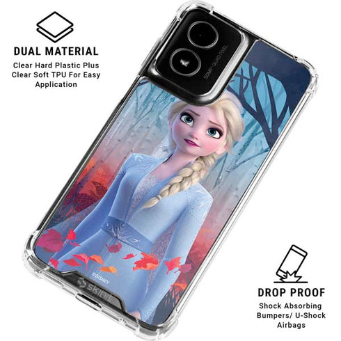 Disney Frozen II Elsa Moto G Power 5G (2024) Clear Case