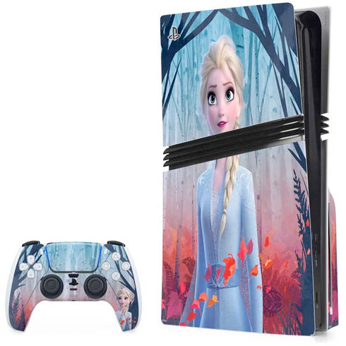 Disney Frozen II Elsa PS5 Pro Disk Bundle Skin