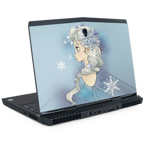 Disney Frozen Elsa Side Portrait Art Dell Alienware Skin