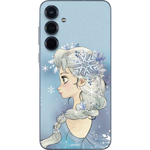 Disney Frozen Elsa Side Portrait Art Galaxy A35 5G Skin
