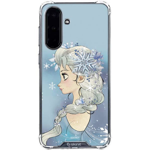 Disney Frozen Elsa Side Portrait Art Galaxy A36 5G Clear Case