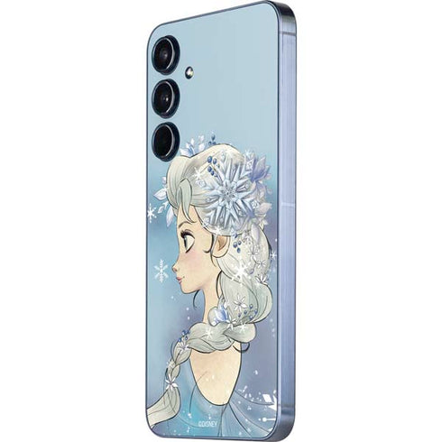 Disney Frozen Elsa Side Portrait Art Galaxy A55 5G Skin