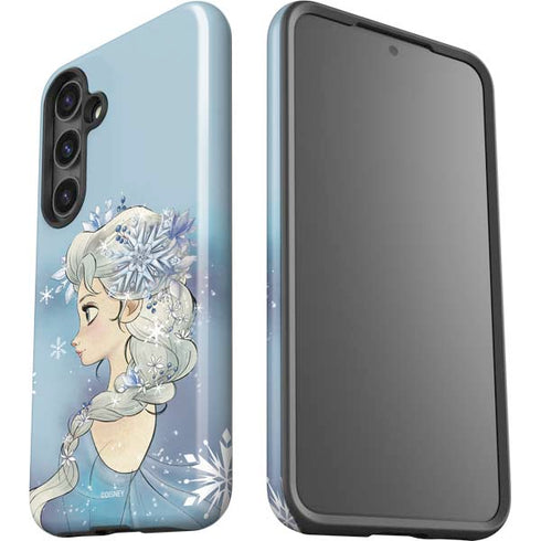 Disney Frozen Elsa Side Portrait Art Galaxy S25 Plus Impact Case